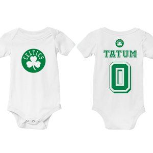 Jason Tatum Newborn Baby Onesie 2 Side Kids Jersey Toddler & Infant Basketball